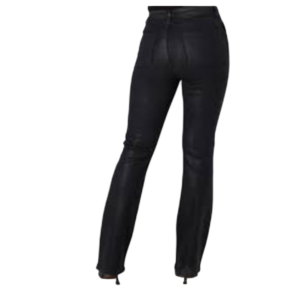 Lola Jeans Celina LRT2 Black Snakeskin Textured Regular Rise Pants 14 Mobwife